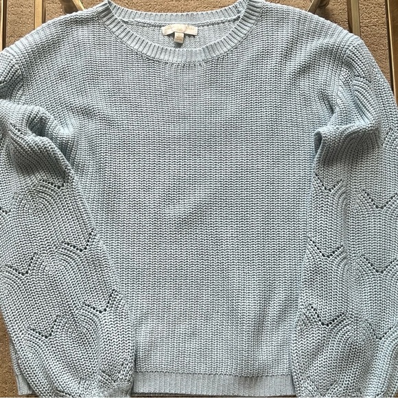 Chelsea & Violet Light Blue Knit Sweater - Picture 2 of 7